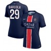 Paris Saint-Germain Bradley Barcola #29 Hemmatröja Dam 2024-25 Korta ärmar